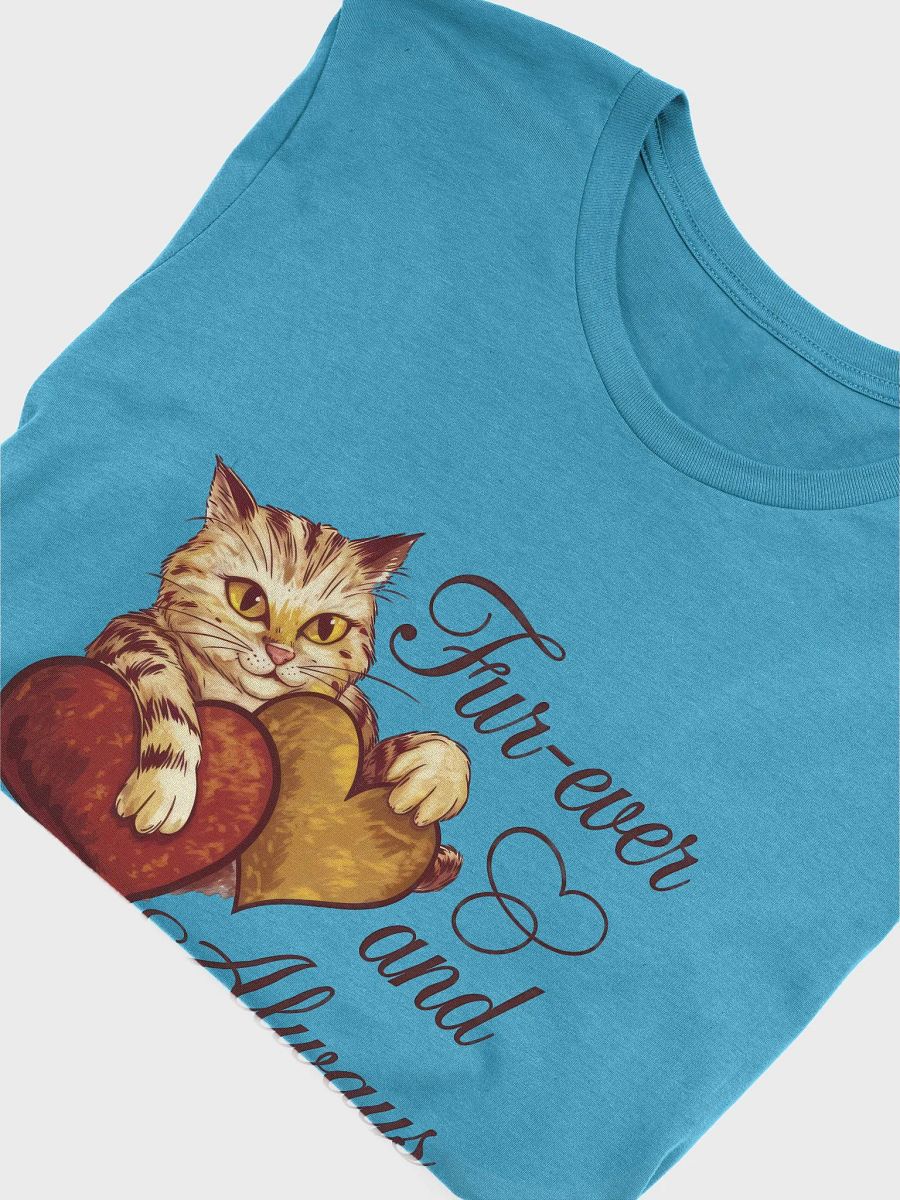 Fur-ever and Always Romantic Cat Lover T-Shirt product image (3)