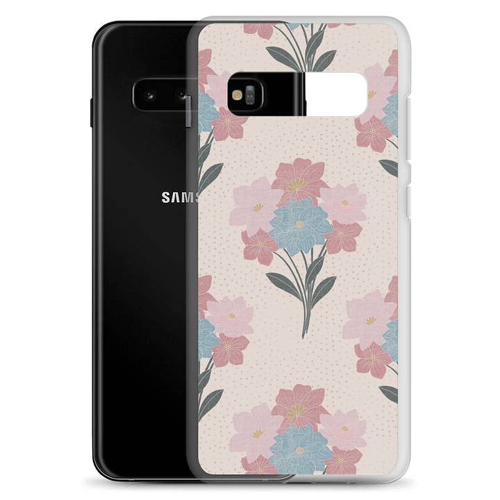 Floral Bunch Block Style Soft Case for Samsung product image (2)