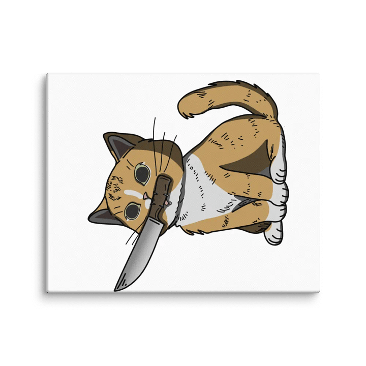 Scary cat canvas print product image (2)