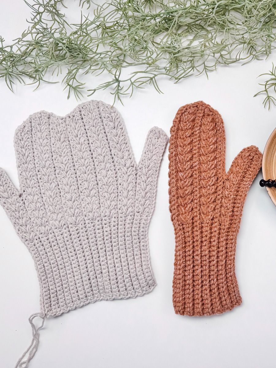 Winter Wheat Crochet Mitten Pattern (6 sizes) product image (3)