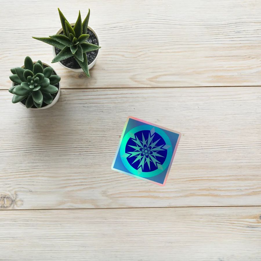 snowflake holo sticker product image (10)