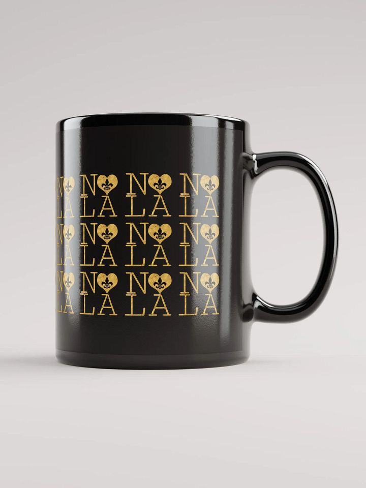 I LOVE NOLA **LEGACY MUG** (BLACK & GOLD EDITION FULL GOLD WRAP) product image (1)