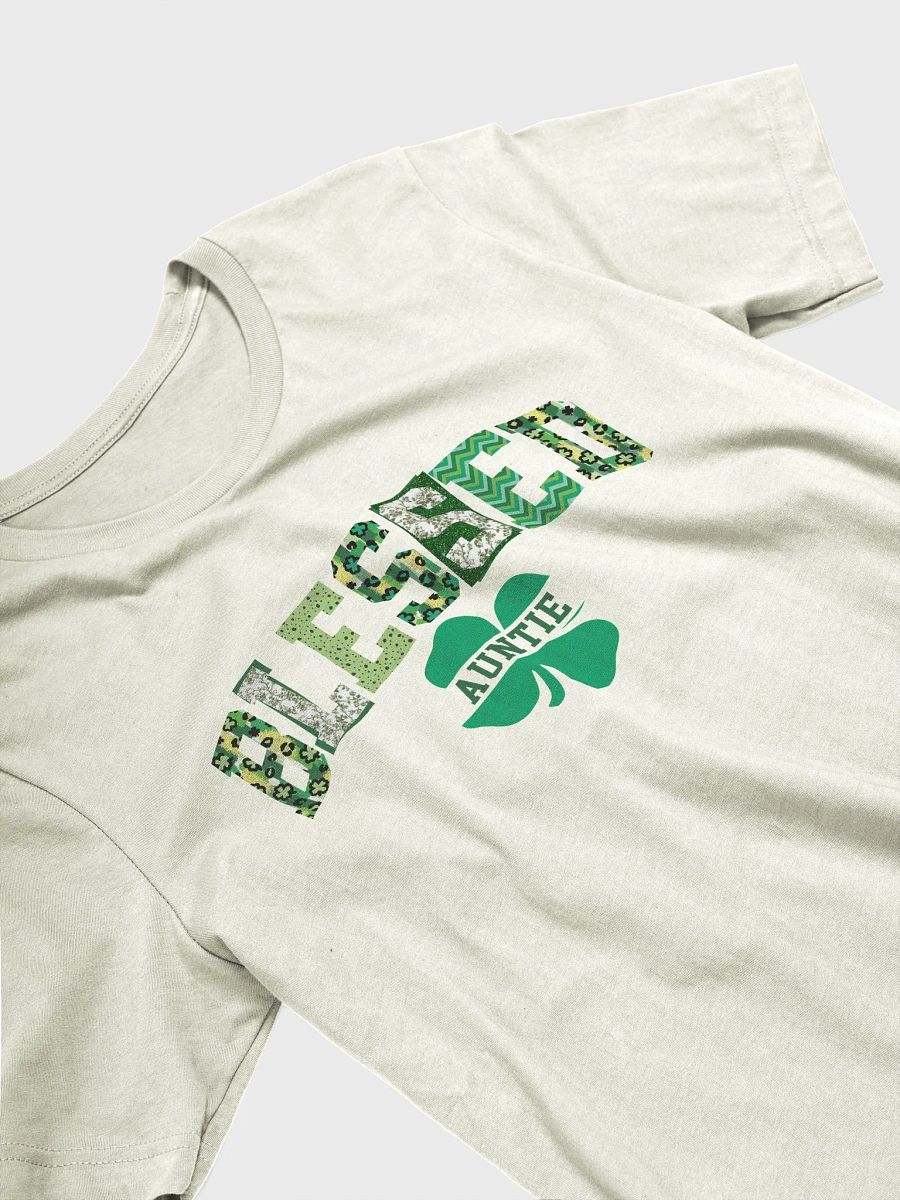 St Patricks Day Blessed Auntie Shirt - Clover t-shirt St Patricks Gift for Aunt product image (4)