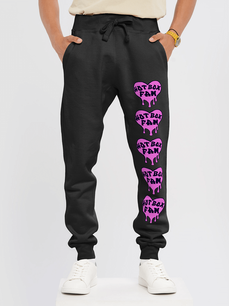 UNISEX HOT BOX FAM SOLID PINK LOGO SWEATPANTS product image (15)