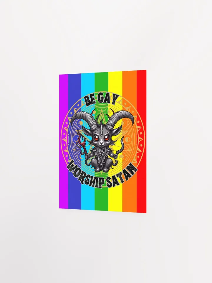 Be Gay Worship Satan Print product image (16)