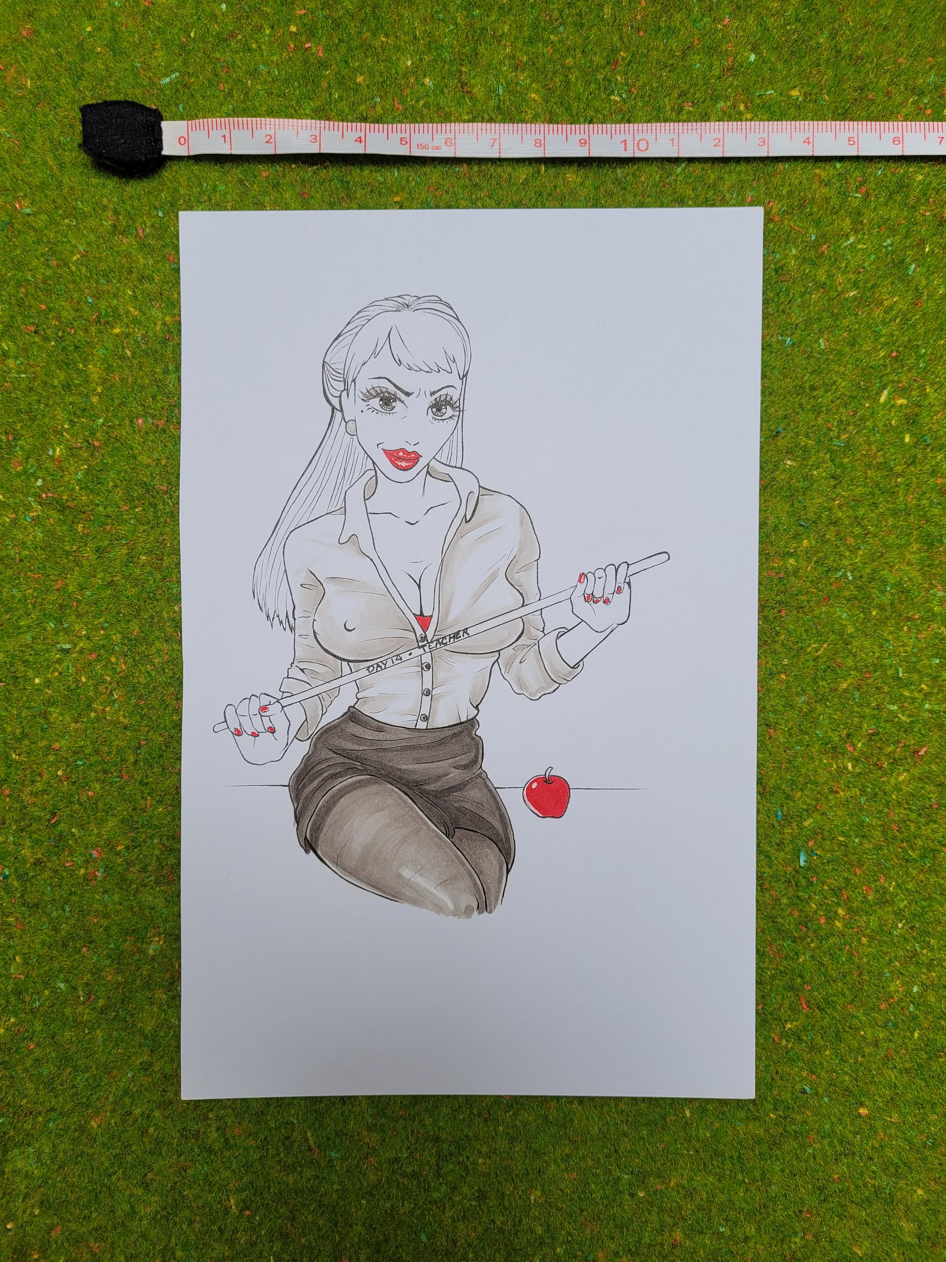 Pinuptober 2024 Day 14 - Original Drawing product image (1)