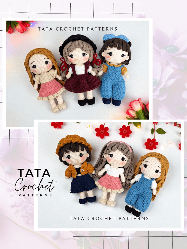 PDF -♡- Doll Dress Up & Transformation -♡- Version 1 -♡- Amigurumi Doll Crochet Pattern product image (2)