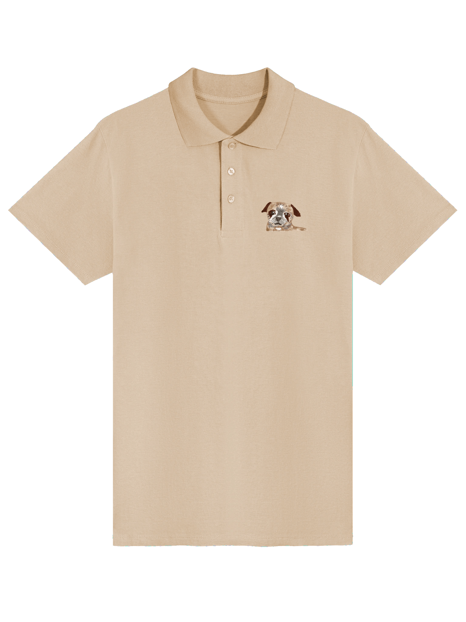 Pug Watercolour Premium Polo Shirt product image (1)