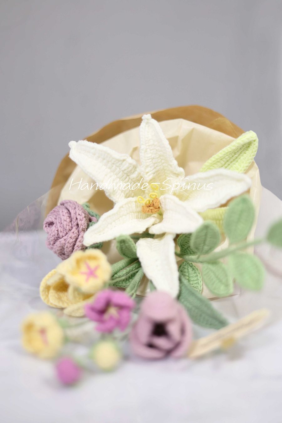 Spring Flower Dance Crochet Knit Bouquet product image (5)