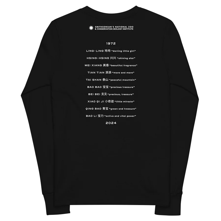 Pandas Are Here Long Sleeve Tee (Youth) Image 3