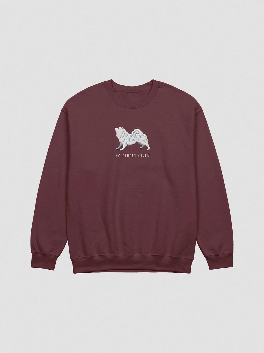 No Fluffs Given Sweatshirt (Embroidered) of a Samoyed product image (4)