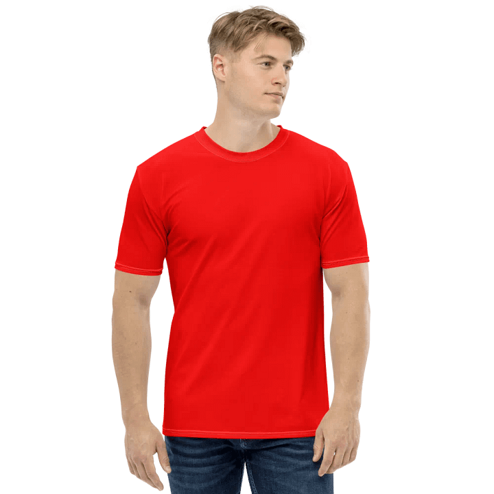 Plain Color Red T-Shirt product image (1)