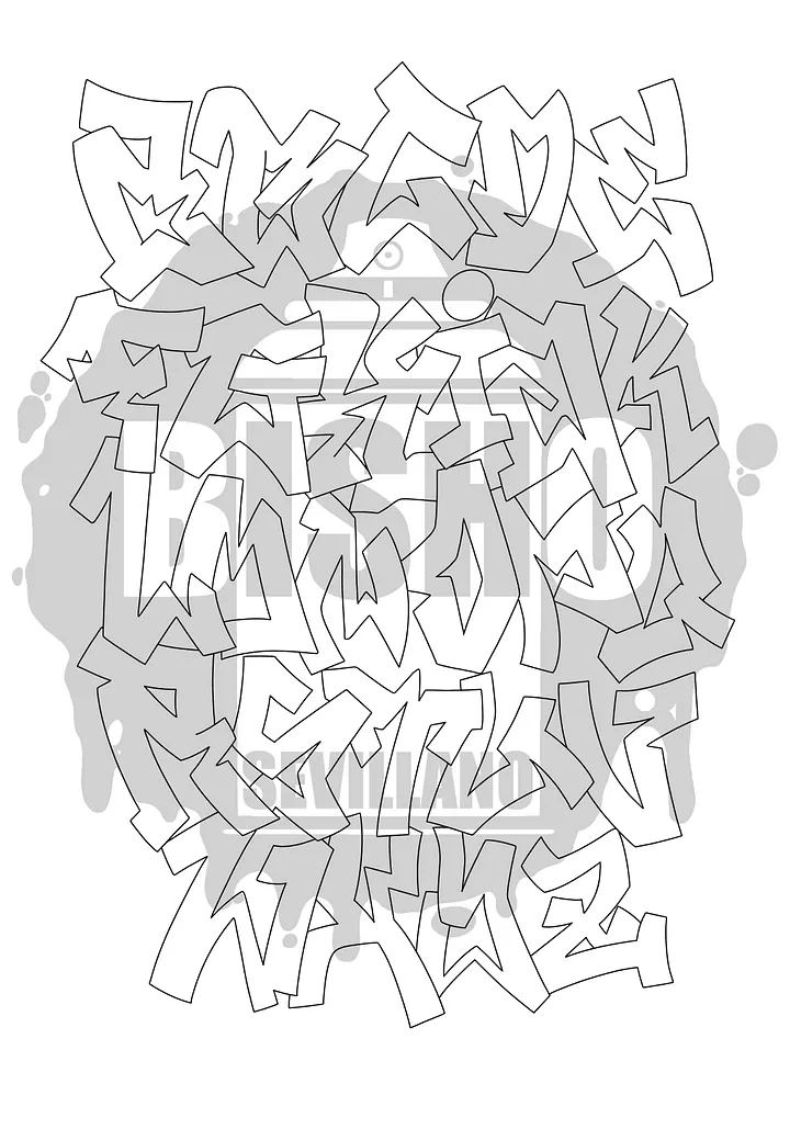 GRAFFITI ALPHABET - PIECE product image (1)