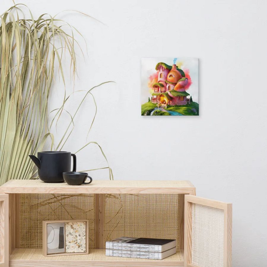 Watercolour Fairy House Art - v7 product image (9)