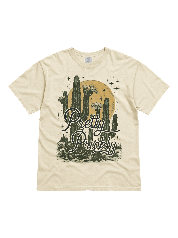 The "Pretty Prickly" Cactus Heavy Weight T-shirt product image (2)