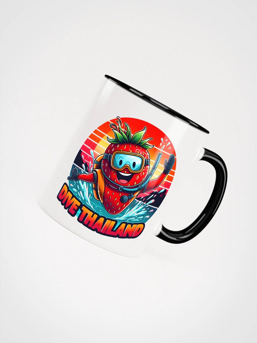Splashy Strawberry Scuba Diver Mug product image (35)