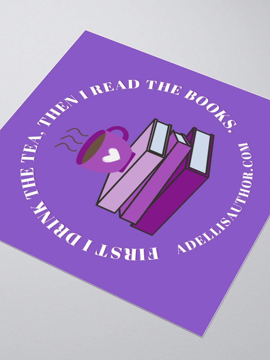 Drink Tea Read Books Sticker product image (3)