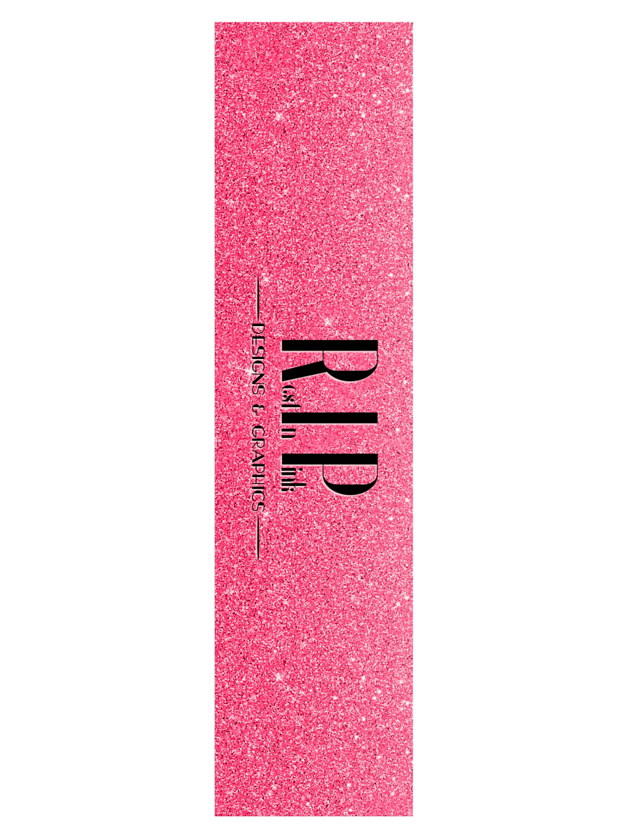 RIP Minimalist Dark Glitter Logo Bumper Sticker product image (3)