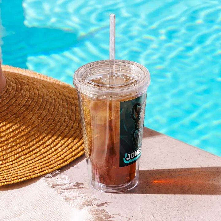 Double Wall Clear Plastic Tumbler (16 oz) product image (2)