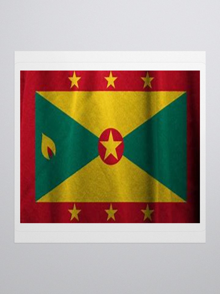 Grenada Flag Sticker | Nutmeg Design | Durable Vinyl | 3 Sizes product image (1)