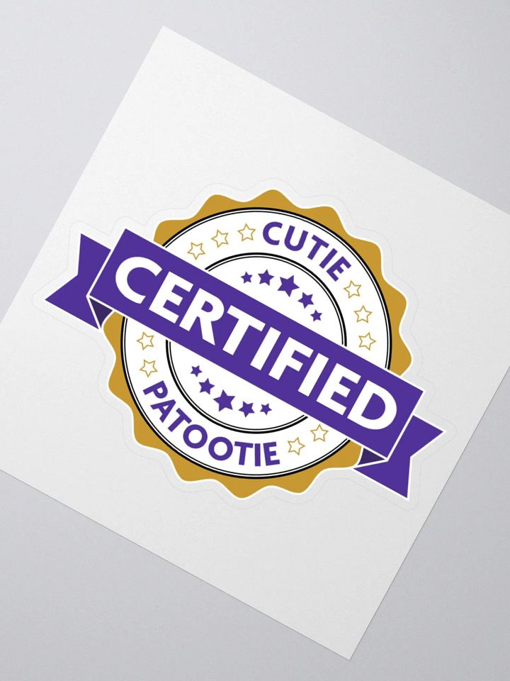 Certified Cutie Patootie Sticker product image (6)