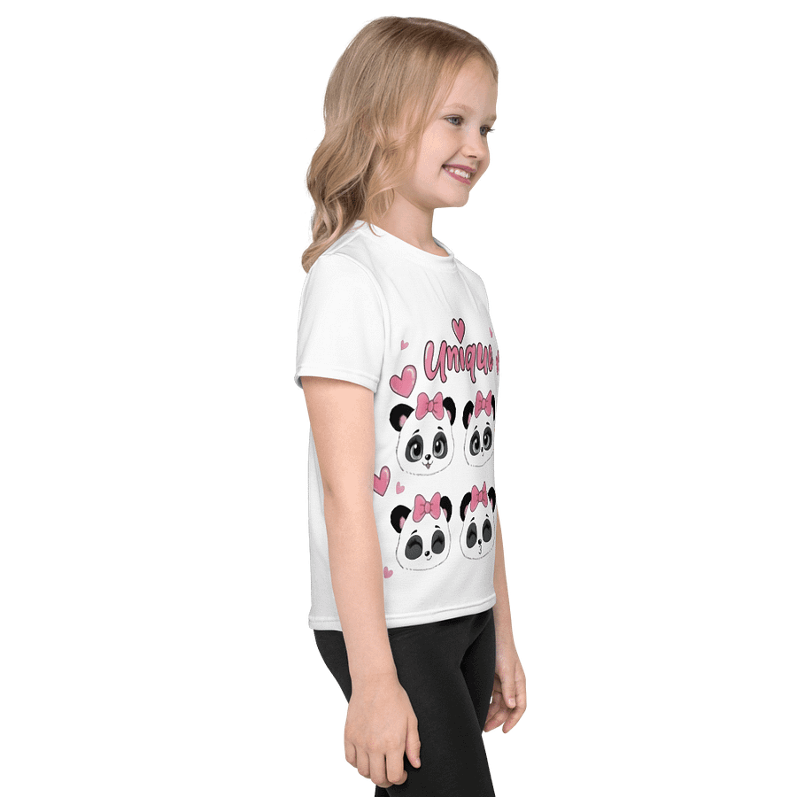 Kids Crew Neck T-Shirt Cute Pandas All Over Print product image (4)