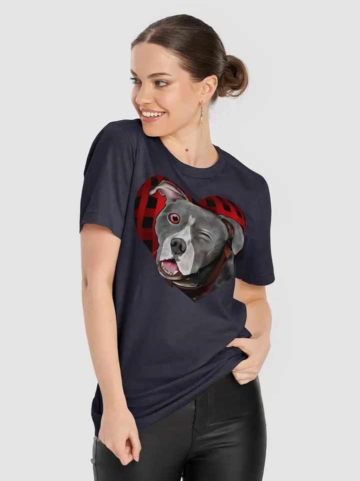 Pitbull Love Valentine’s T-Shirt for Dog Lovers product image (2)