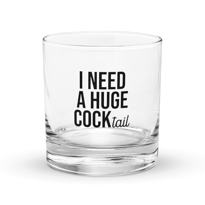 'I Need a Huge COCKtail' Rocks Glass Set product image (1)