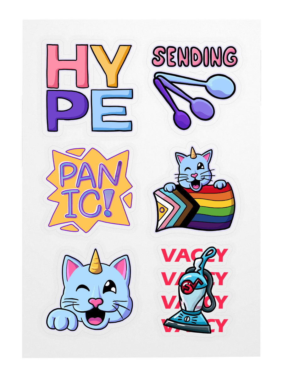 Trinacorn Emote Sticker Set product image (3)