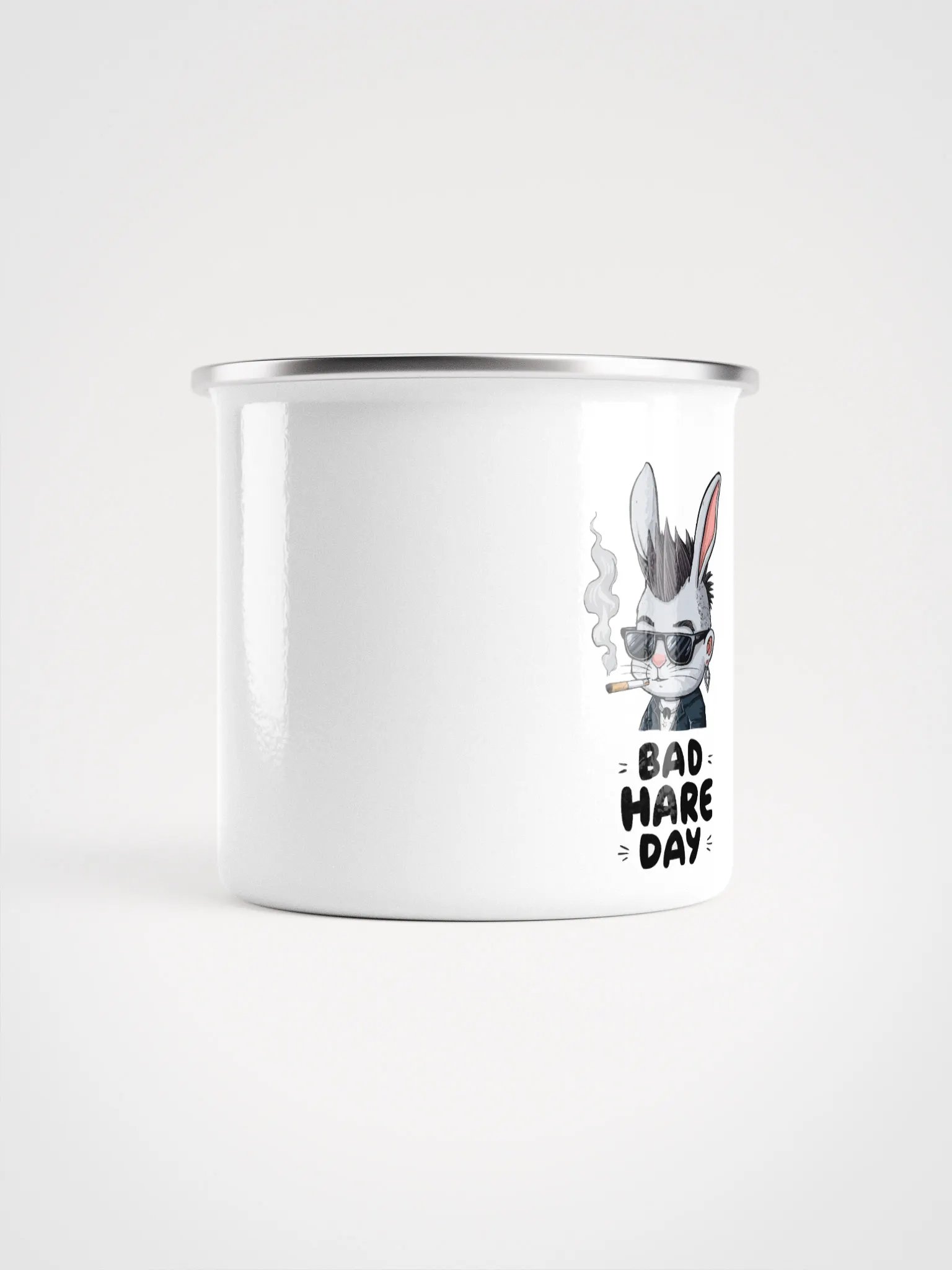 Bad Hare Day Enamel Mug product image (2)