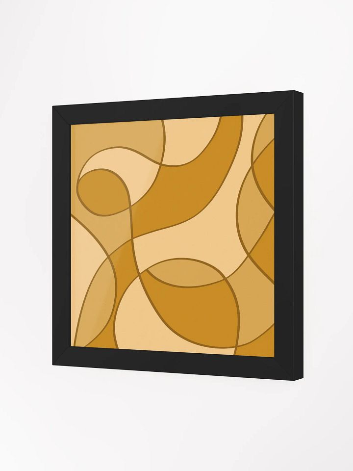 Flowing Curves Framed Art Print - Abstract Composition No. 1 product image (21)