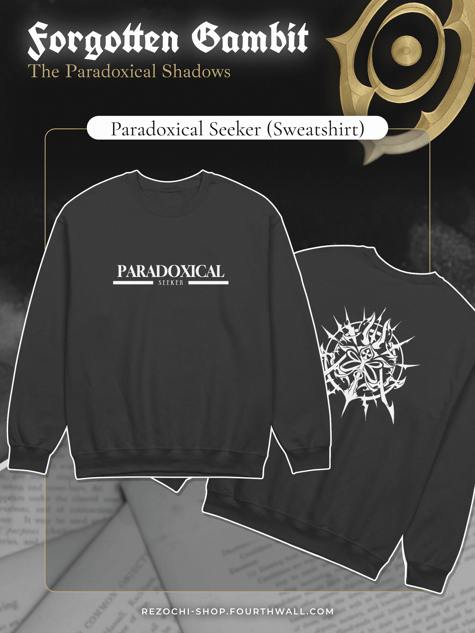 [Black] Paradoxical Seeker ※ Sweatshirt product image (1)