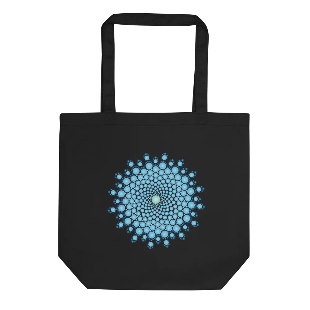 Blue Dot Mandala Eco-Friendly Organic Tote Bag product image (3)