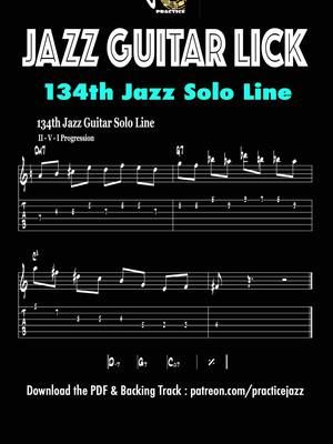 Your ii–V–I lines feel weak? Try this 4-bar fix in C major. It actually resolves. ▶️ Tab & track → patreon.com/practicejazz #iivi #guitarlicks #jazzguitar #lickoftheday #guitarpractice #guitartok
