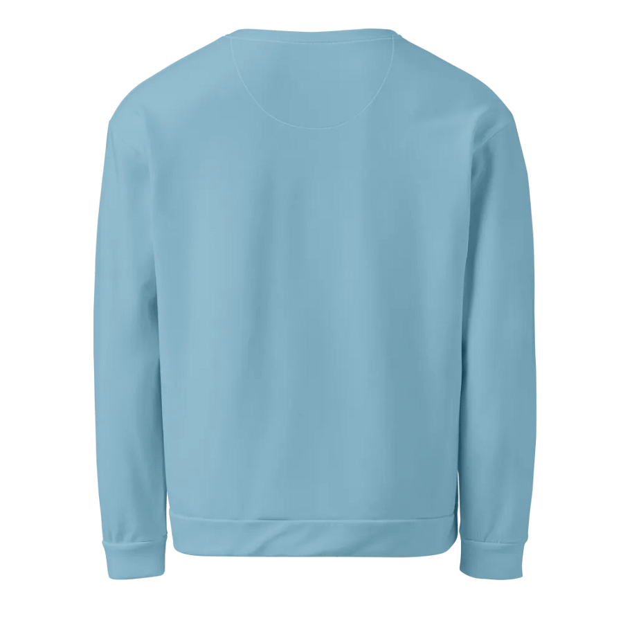 Plain Light Blue Soft Summer Unisex Recycled Polyester Heavyweight Premium Sweatshirt by Treasure Pie product image (3)