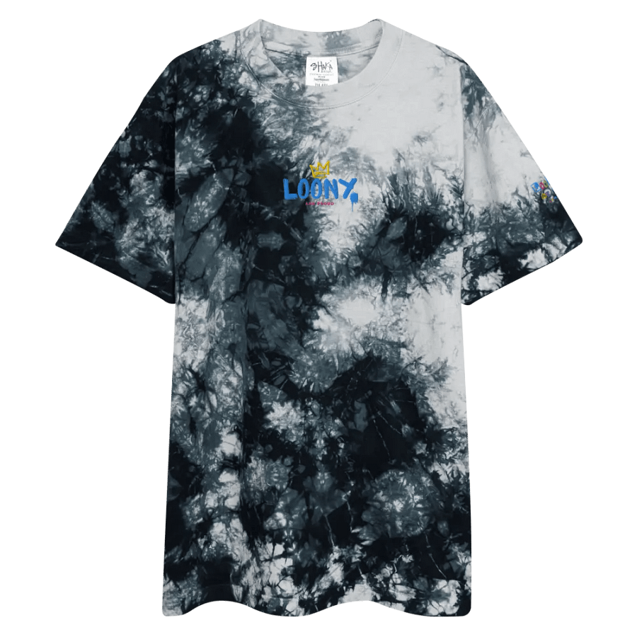 Loony and Proud embroidered logo (oversized tye-dye tee) product image (4)