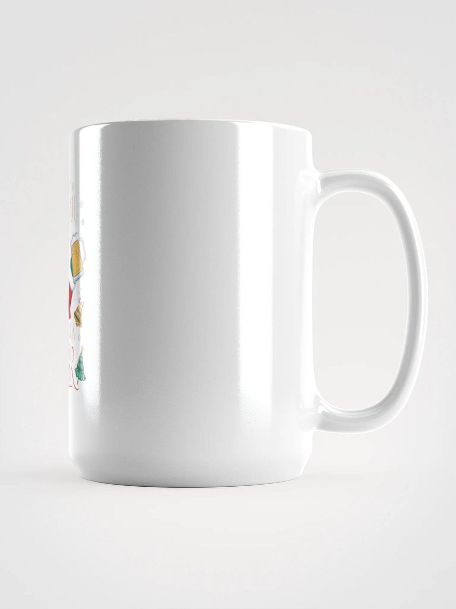 Santa’s Holiday Cheers White Glossy Mug product image (1)