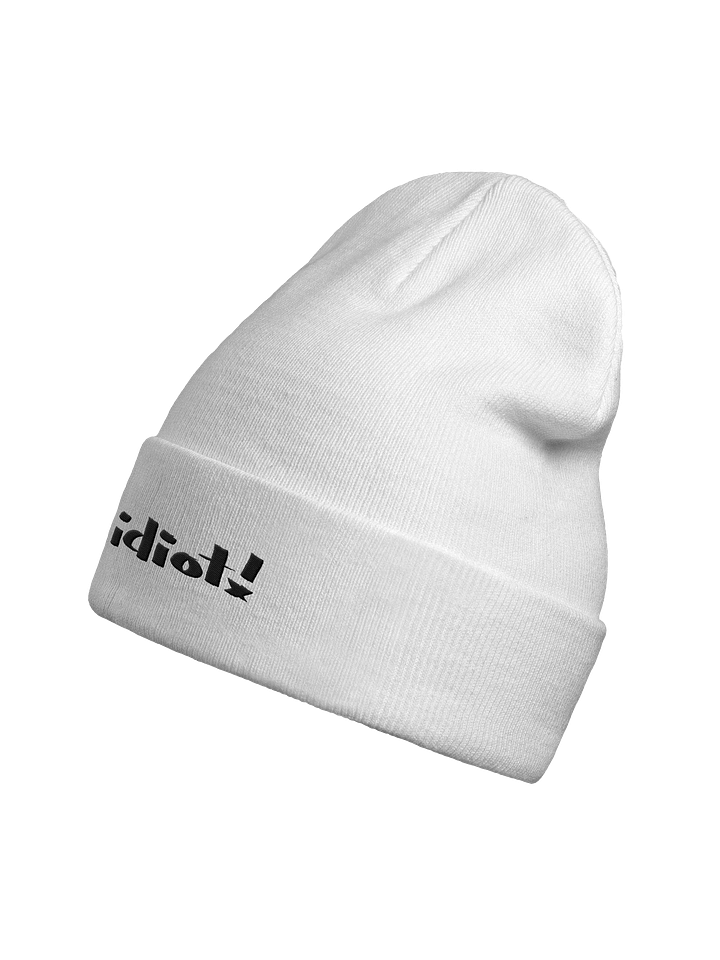 Idiot! Bold Beanie (light mode) product image (2)