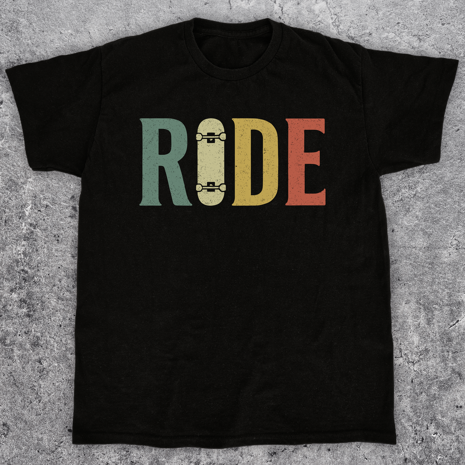 Ride, Vintage skateboarding t-shirt, Unisex product image (1)