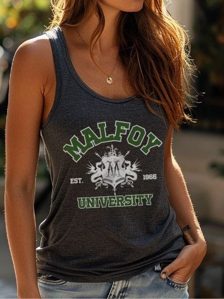Malfoy University Vintage Varsity Tank Top product image (1)