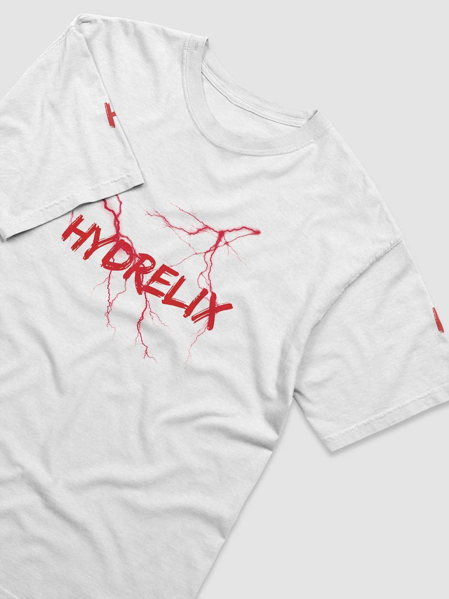 White Hydrelix Lightning Cotton, Fitted Adult Tee product image (3)