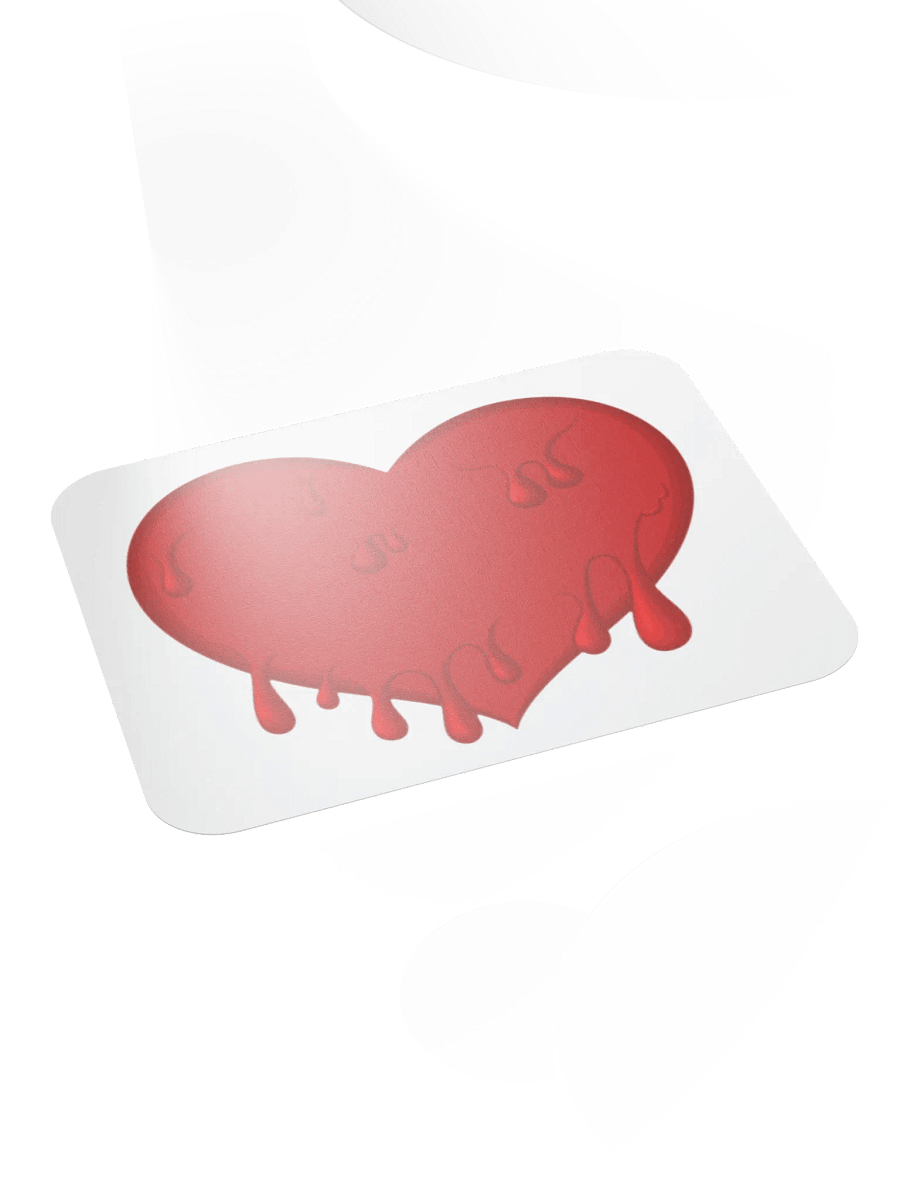 Bloody Heart Mouse Pad product image (4)