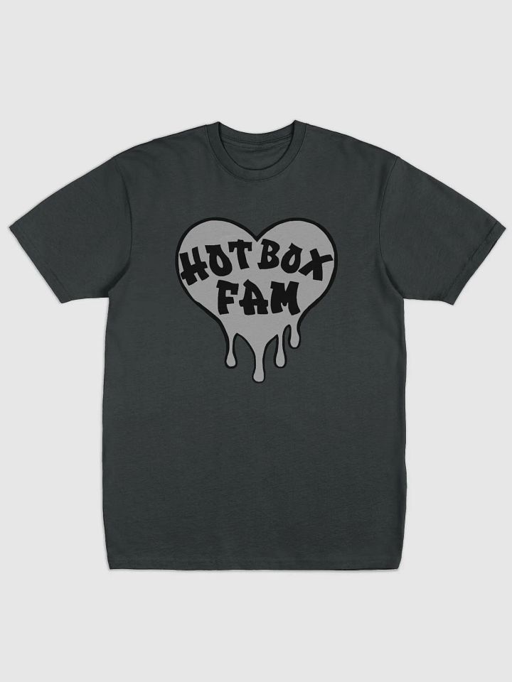HOT BOX FAM GREY LOGO TEE product image (1)