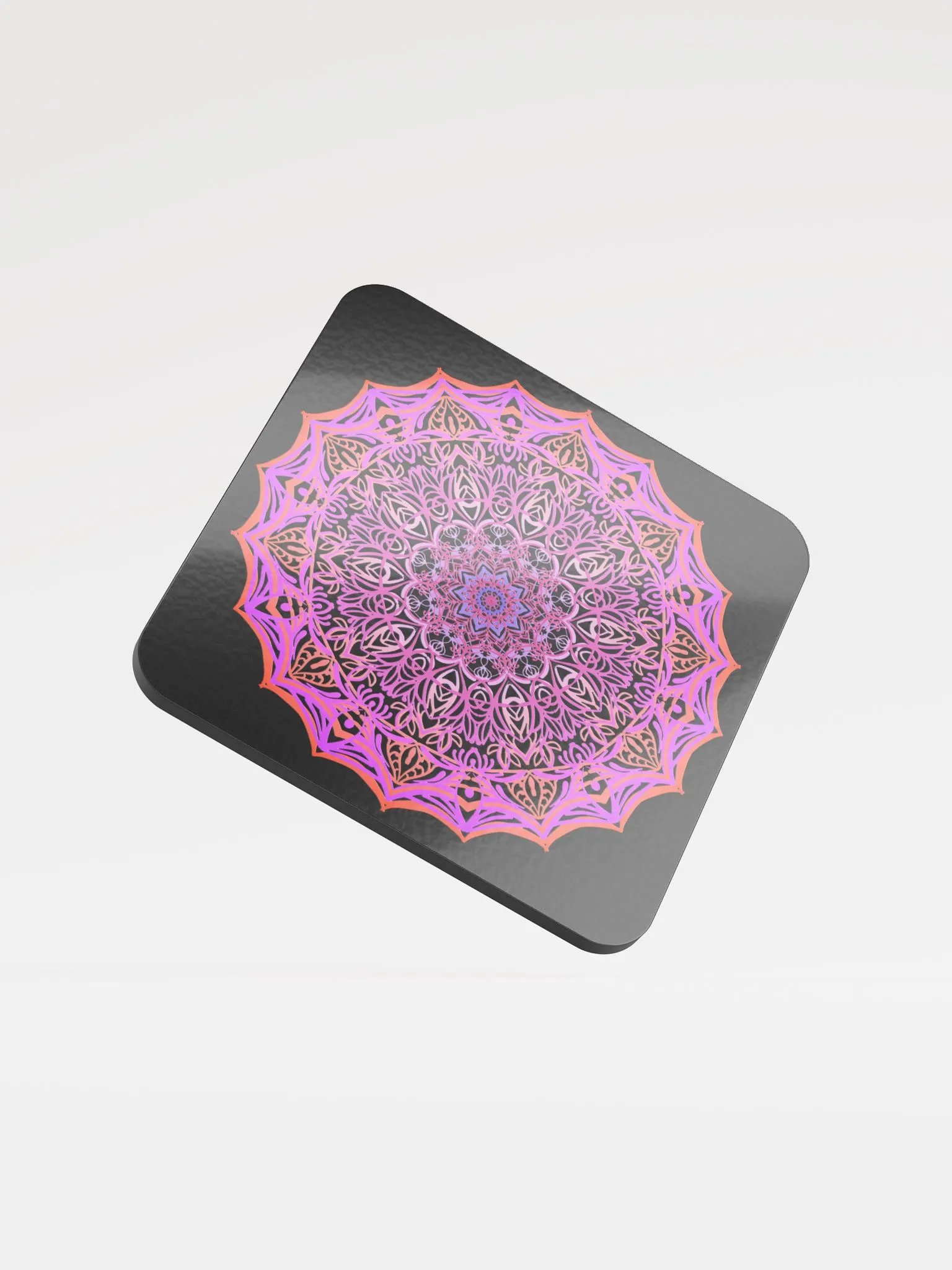 Radiant Mandala Cork Coaster product image (1)