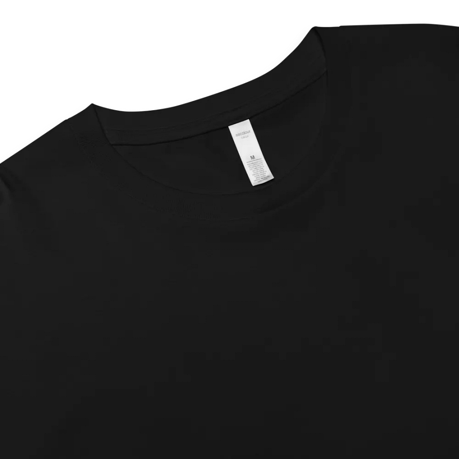 EXCLAIMING MENTALLY (L.C., electric) embroidered cotton crop top product image (4)