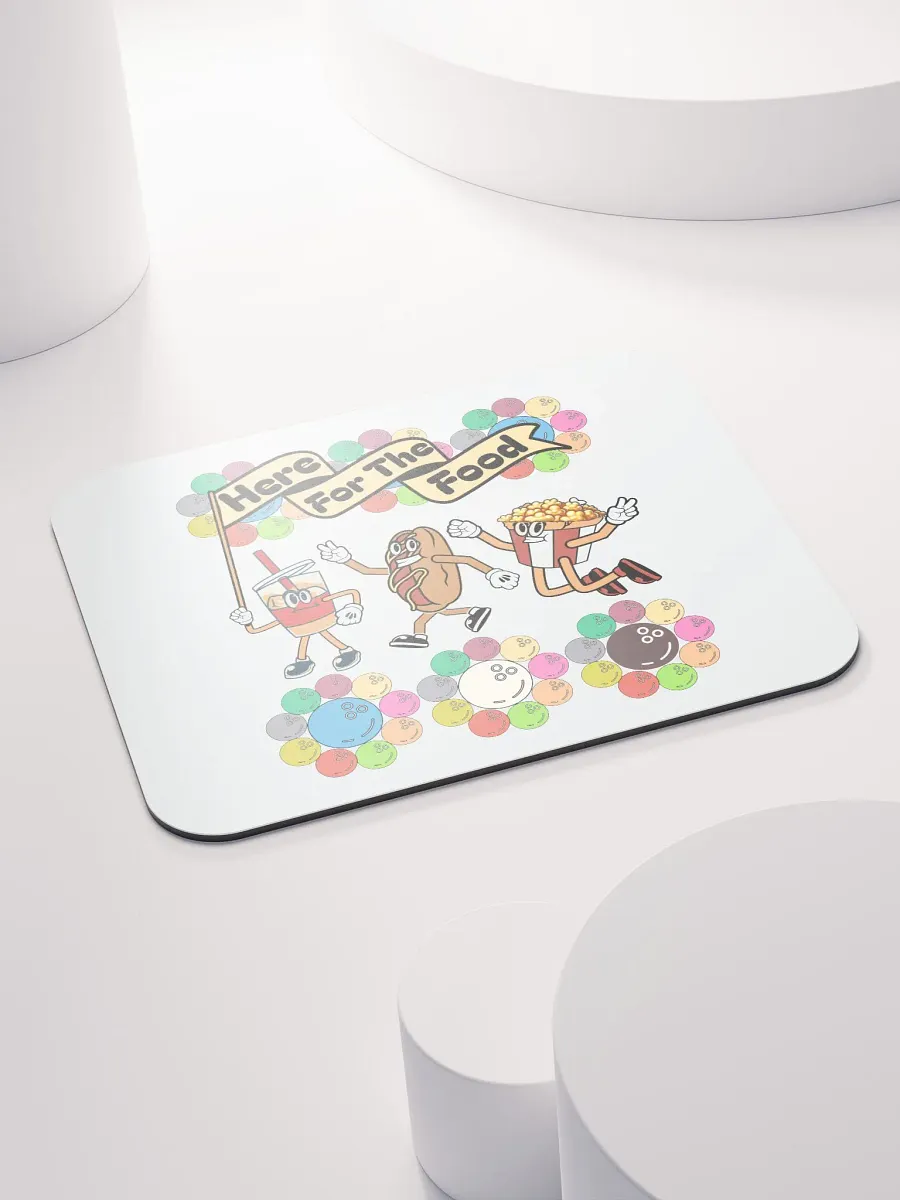 Here For The Food Bowling Foodie Fun Mouse Pad product image (4)
