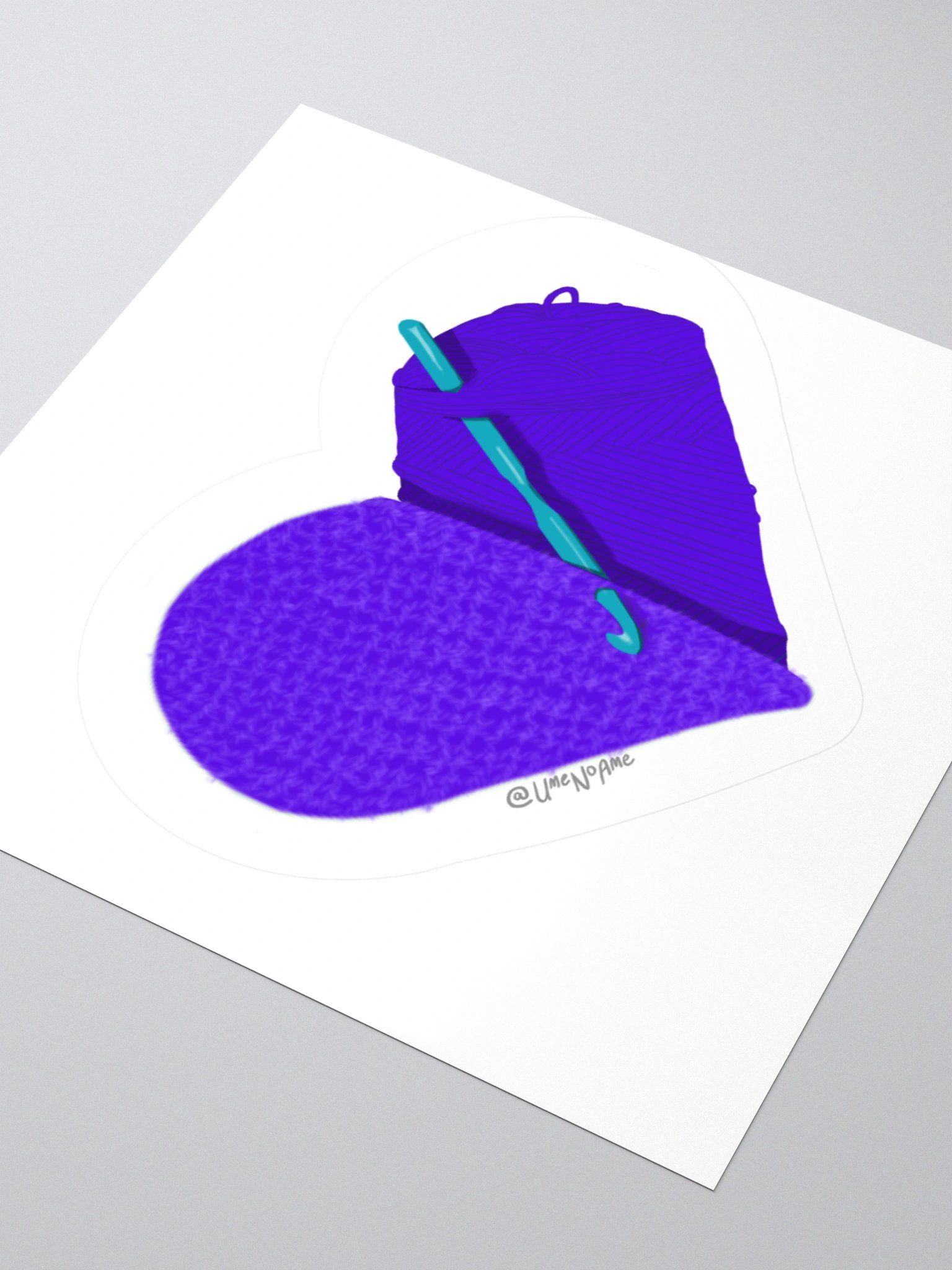 Crochet Love - Purple Sticker product image (8)