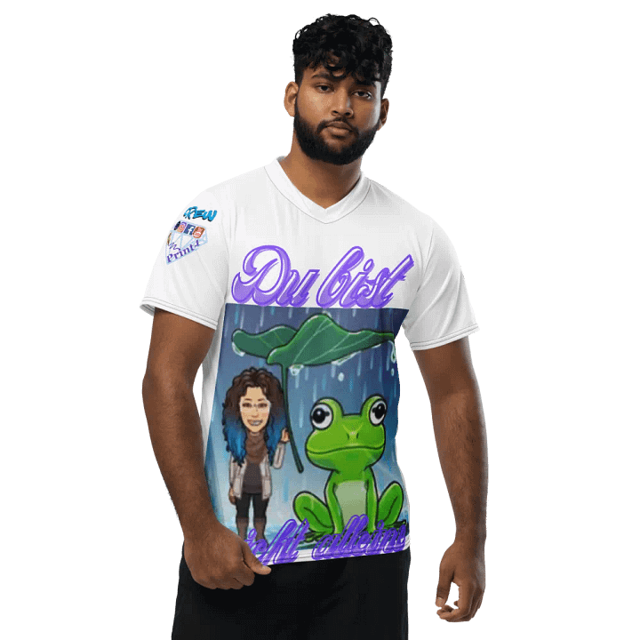 Du bist nicht alleine , Herrn -T-Shirt mit entspanntem V-Ausschnitt product image (1)