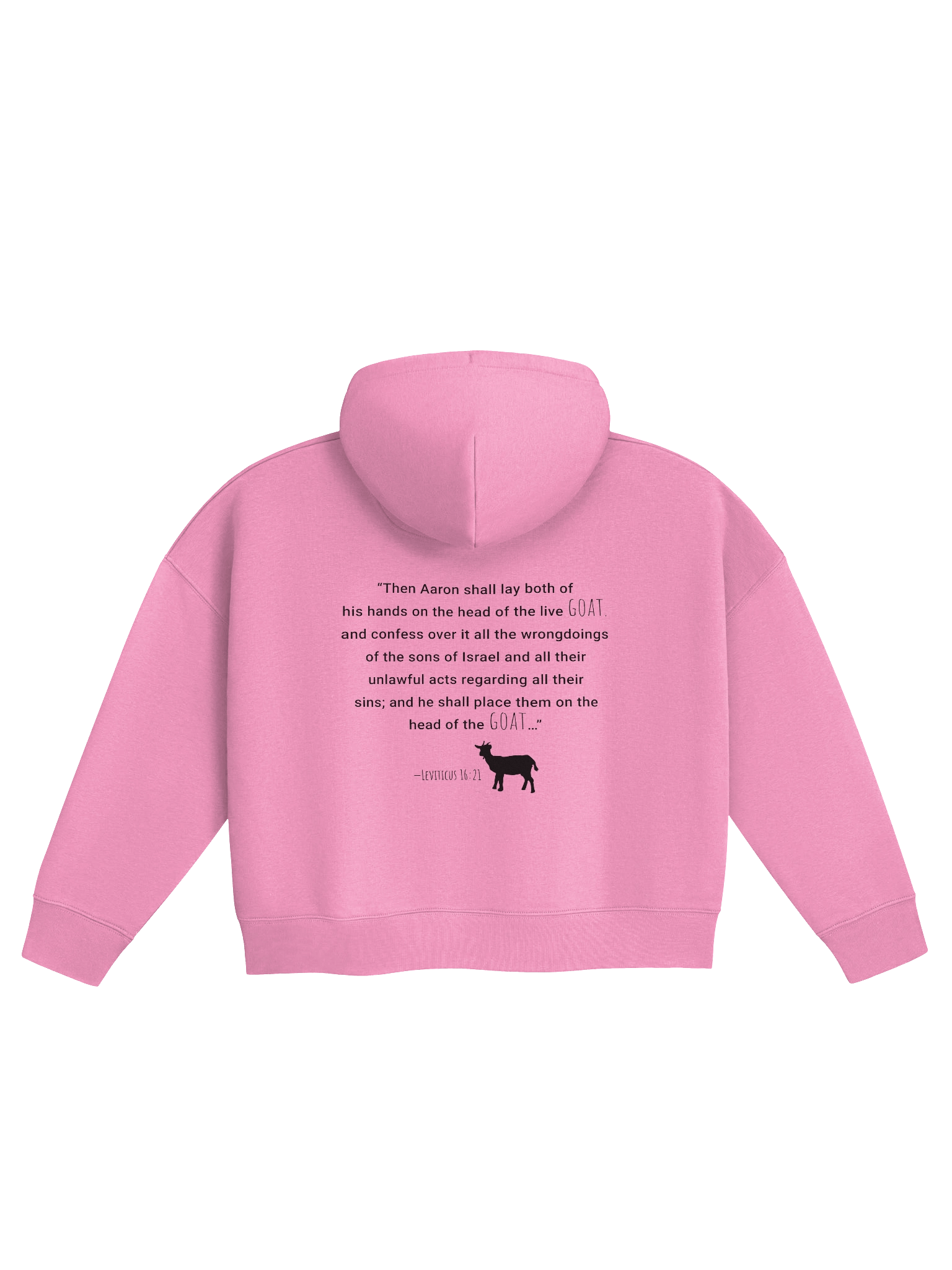 Jesus is the G.O.A.T. Women’s Short-Cut Hoodie product image (2)