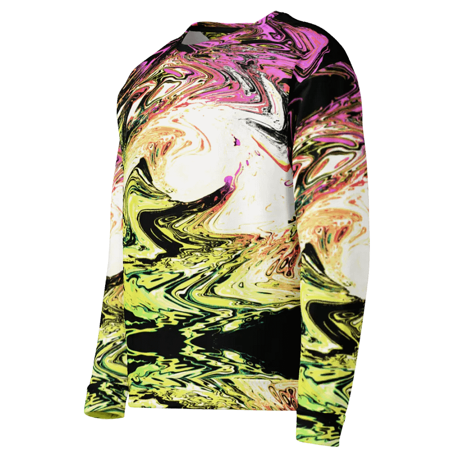 Abstract Neon Daisy Swirl Unisex Sweatshirt product image (7)